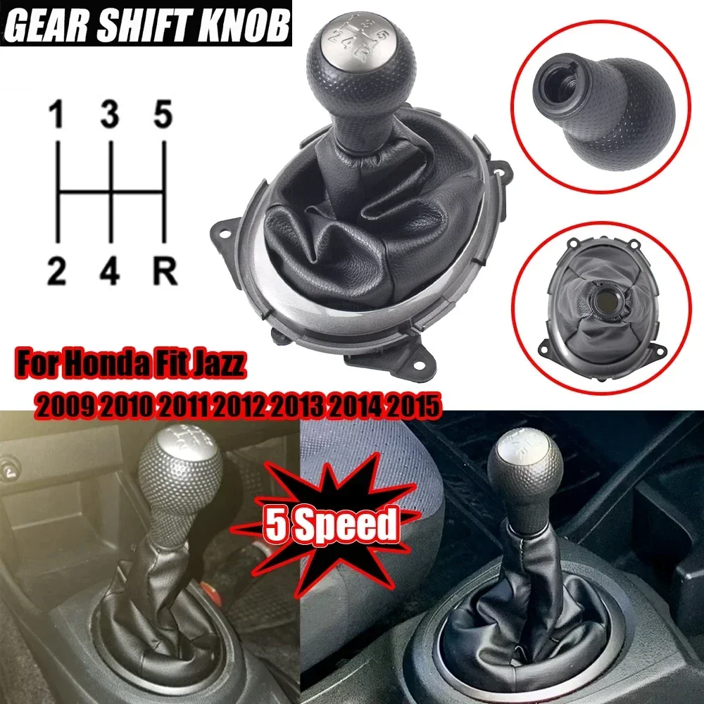 5 Speed Car Hand Speed Gear Lever Shift Knob For Honda FIT/Jazz 2009 2010 2011 2012 2013 2014 2015 Interior Stying Accessories