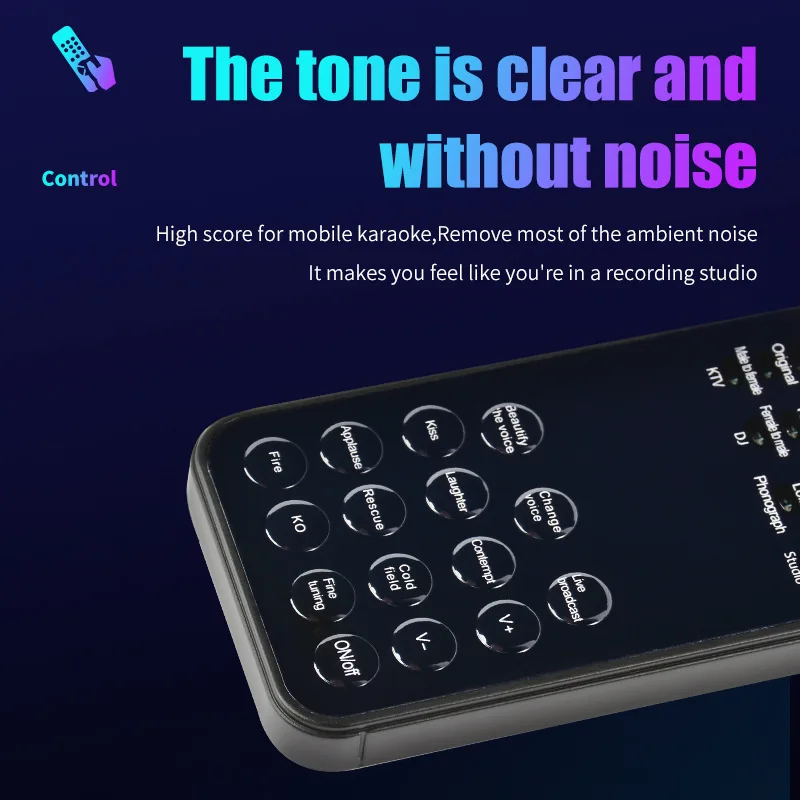 12 Voice Modes Changer Live Gaming Streaming Sound Changes Microphone Mini Portable Voice Modulator for Phone PC Tablet Laptop