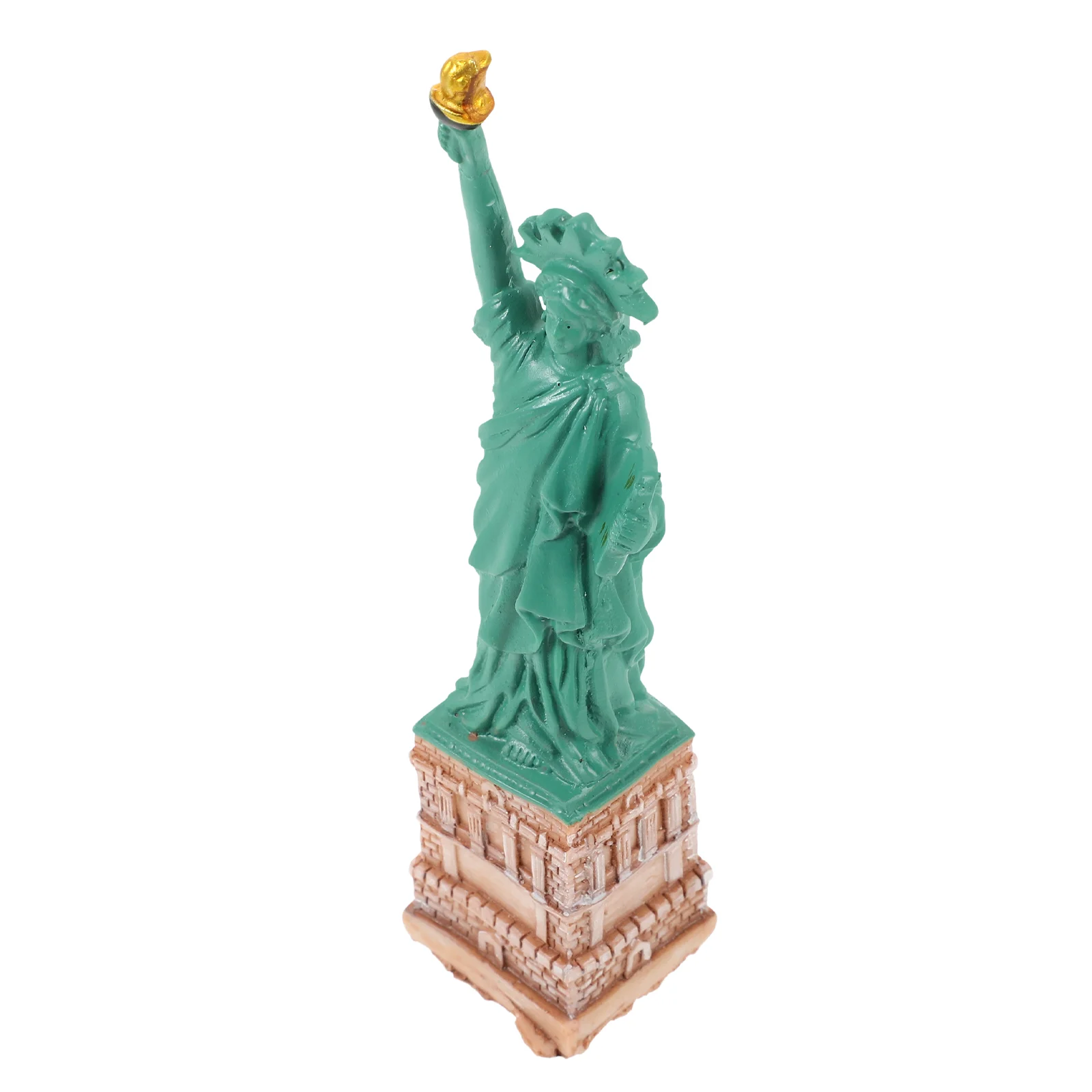 Estatua de la libertad adorno decoraciones de mesa modelo de arena materiales de construcción de escritorio Mini artesanías