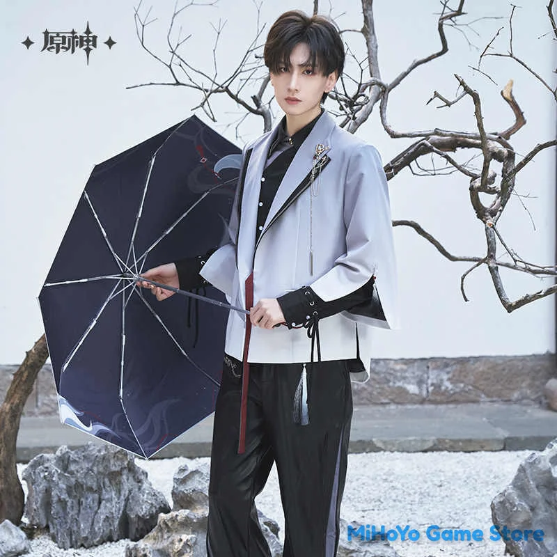 [Original] Shenhe Umbrella MiHoYo Official Genuine Genshin Impact Shenhe Theme Impression Folding Umbrella Doujin Cosplay Gifts