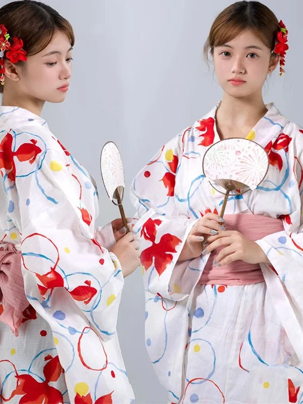 

Traditional Japanese Kimono Style Photography Costume Girls Dress Improved Version of the Bathrobe for Photo Shoots And Portr...