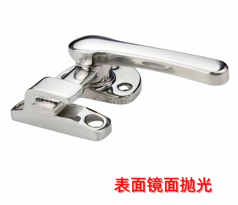 Stainless Steel Sound Insulation Door Handle Rotating Closed Handle Lock Inner and Outer Double  Door Handle