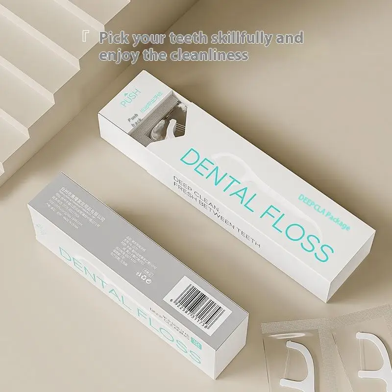

ZZ Dental Floss Dispenser Containing 20Pcs Floss Dental Floss Storage Box Individually Packaged Oral Hygiene Care Floss Pick