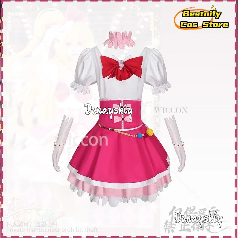 كوسبلاي ماهو بنات بيركيور! تأثيري Asahina Mirai أنيمي علاج معجزة زي جميل لطيف كعكة فستان الوردي Jirai Kei الفتيات الباروكات Cus
