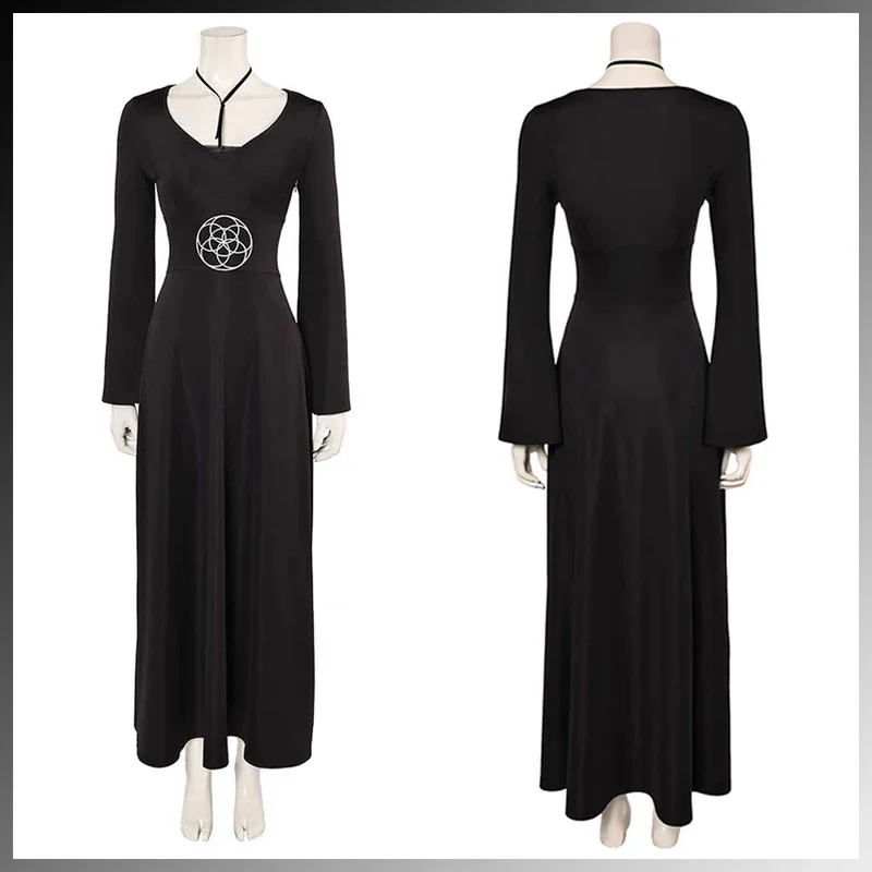 

FC62024 Movie Juices 2 Costume Disguise Keaton Wife Cosplay Fantasy Black Dress Wizard Clothing Women Roleplay Fantasia Out@FC8！