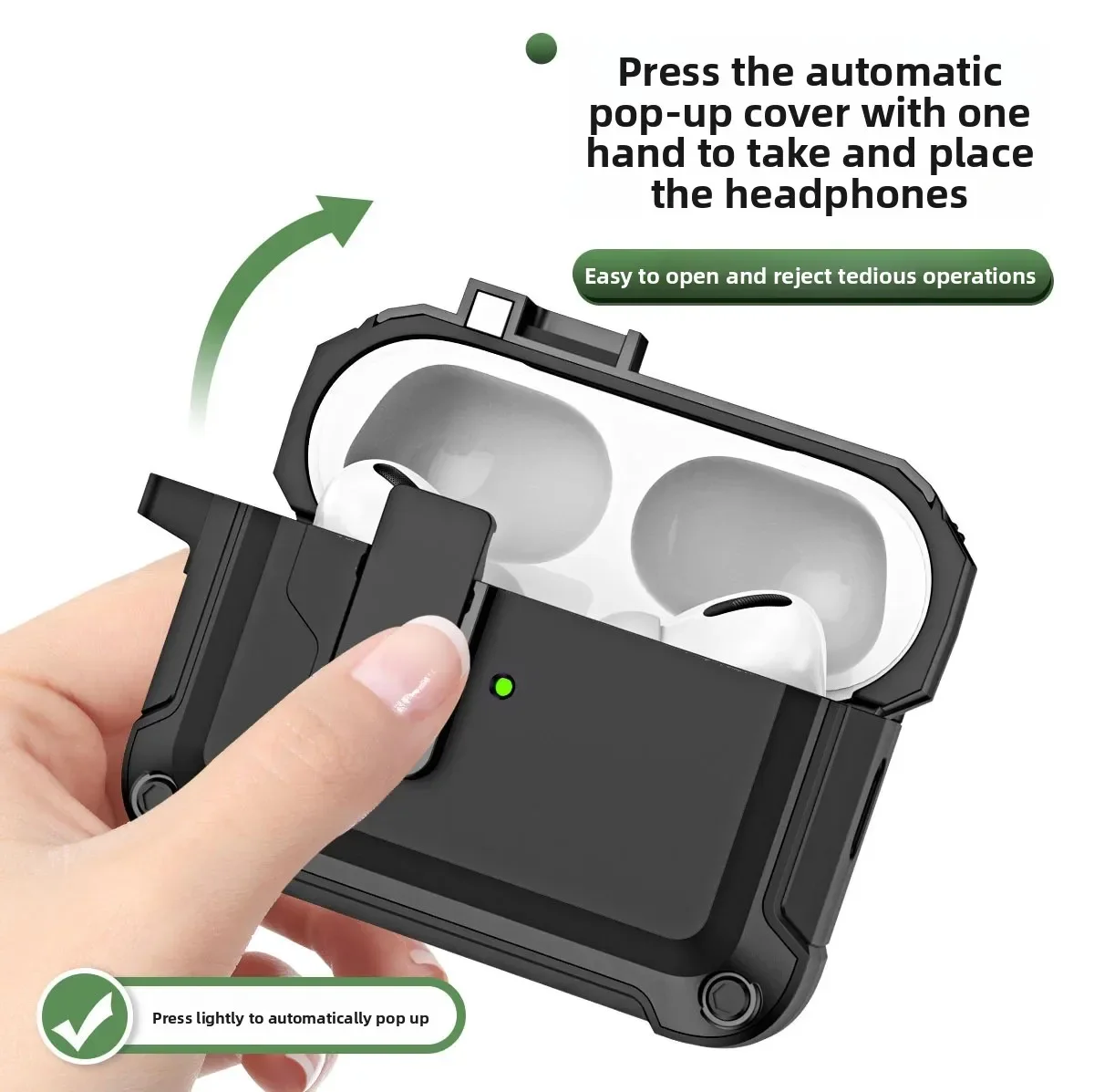 For Airpods 4 Magnetic Automatic Switch Earphone Case For Airpods 1 2 3 Pro 2 Shockproof Wireless Charging Headphone Cover Cases