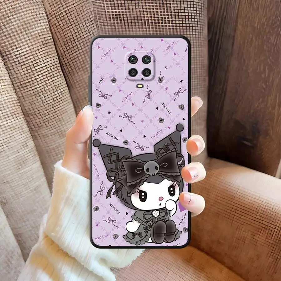 Custodia morbida per telefono posteriore per Xiaomi Redmi Note 10 9 8 Pro 11 13 12 Pro Plus 11S 10S 9s 12S Kuromi Melody