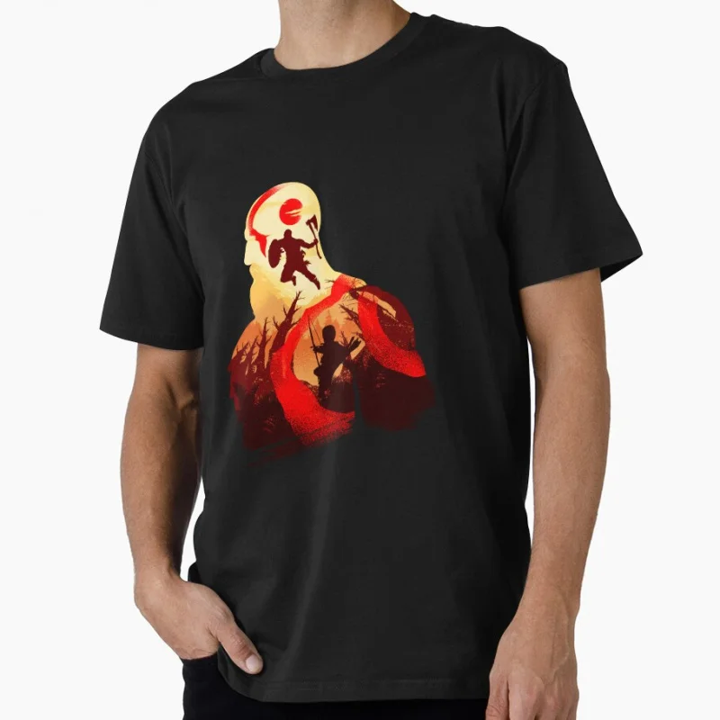 

Father and Son Adventure Kratos God of War Spartan Rage Graphic Tee Norse mythology Videogame Gift t shirt All size top S-6XL