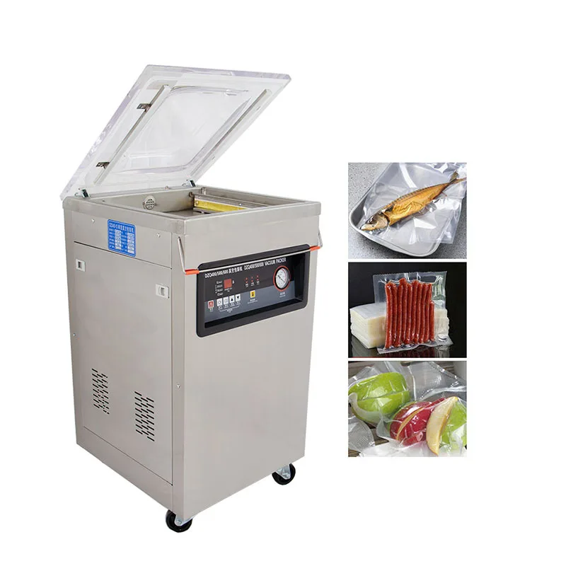 Sanying DZ-400 Vertical Commercial Automatic Vacuum Food Fruit Sealer Fresh Meat Fish Sausage Vacuum Packing Machine