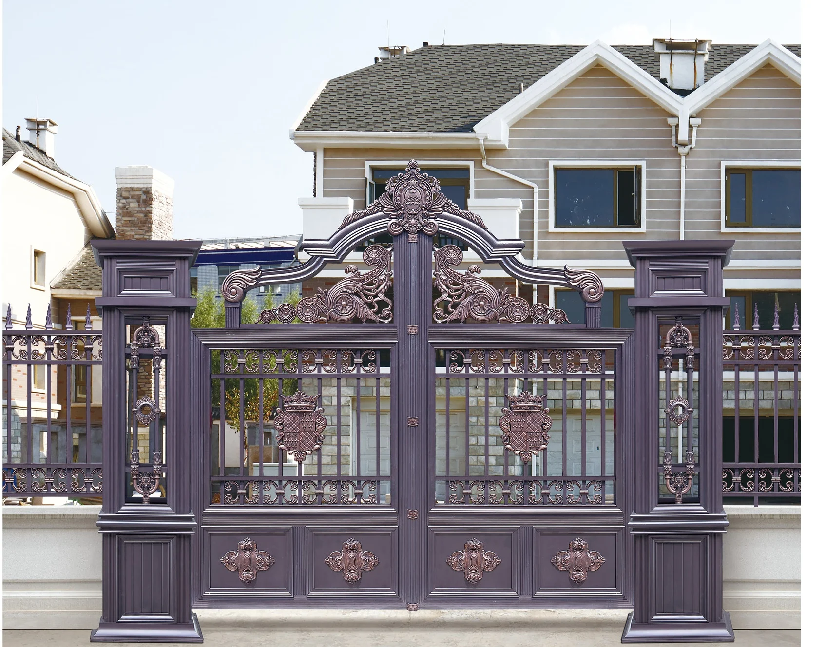 Aluminum Gate Driveway Gates Vintage Wrought Iron Gate Design