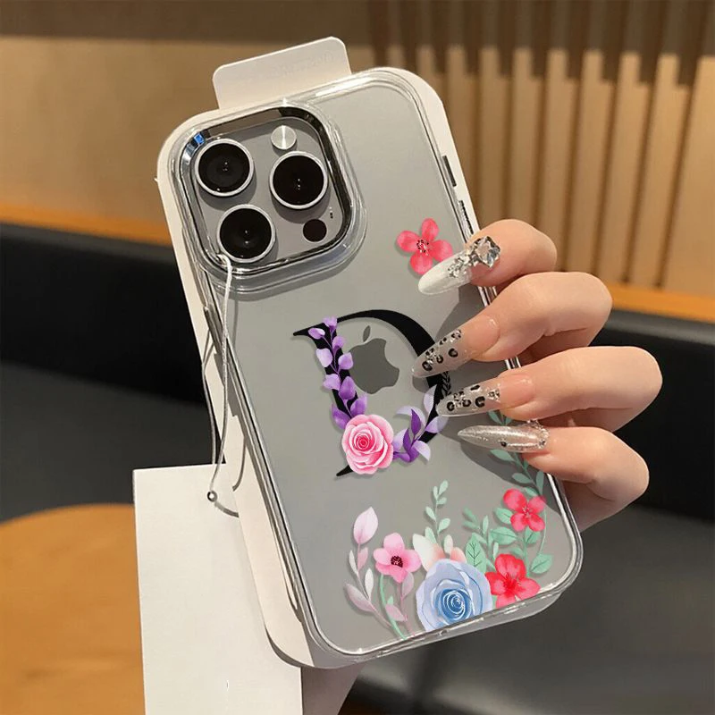 Soft TPU Phone Case For Samsung Galaxy S25 S23 Plus S26 S24 Ultra A56 A55 A57 A36 A36 A07 A17 A26 Clear Colorful Flower D Cover