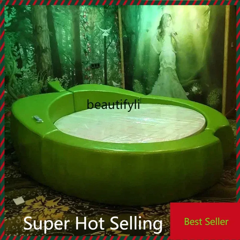 

Couple Electric Bed Bed & Breakfast Furniture Forest Style Hotel Boutique Hotel Theme round Water Bed