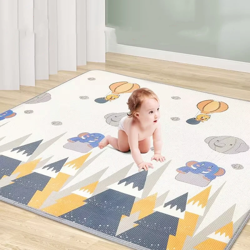 200*180cm Thicken 1cm/0.5cm Baby Crawling Play Mats Folding Mat Carpet Play Mat for Children's Safety Rug Toys Gift Have Creases