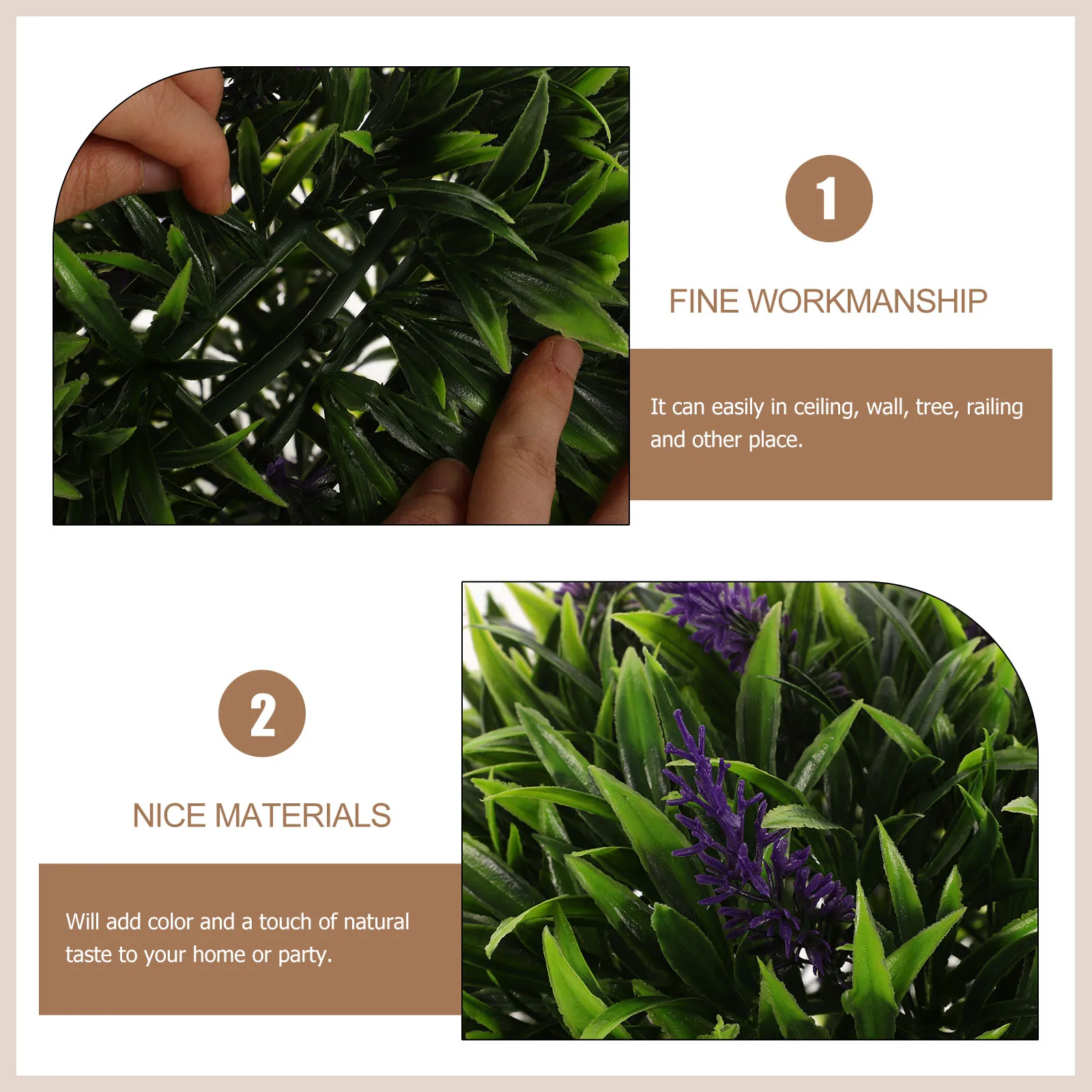 

Artificial Plant Ball 30cm Lavender Topiary Round naments for Home Wedding Stage Decorative Greenery Party Supplies