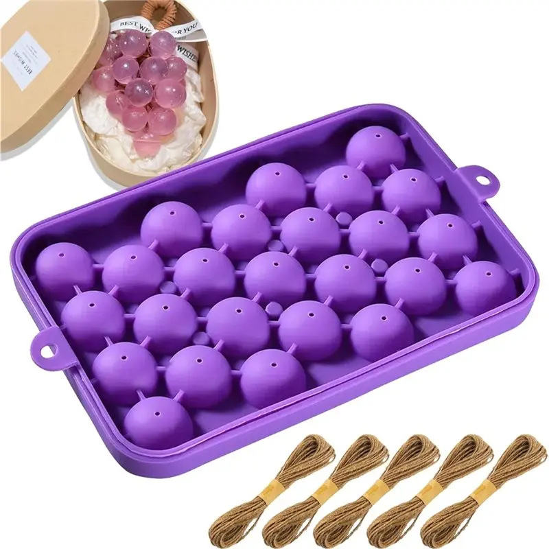 2025 Trend DIY Silicone For Handmade Soap Making Kit Including Grape Soaps Molds Elegant Exquisite Mold For Soap Gift(Without So