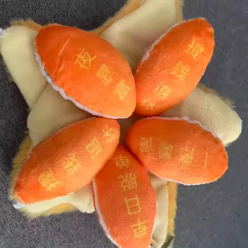Kreative Plüschtiere Dekompression Orange Anhänger Plüschtier Schlüsselanhänger Anhänger Rucksack Hängende Dekoration Auto Innenanhänger