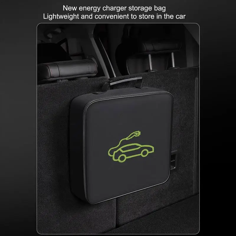 Electric Vehicles Battery Jumper Cable Bag Ev Charging Cable Organizer Portable Ev Car Charging Cable Bags Carry Storage Bag