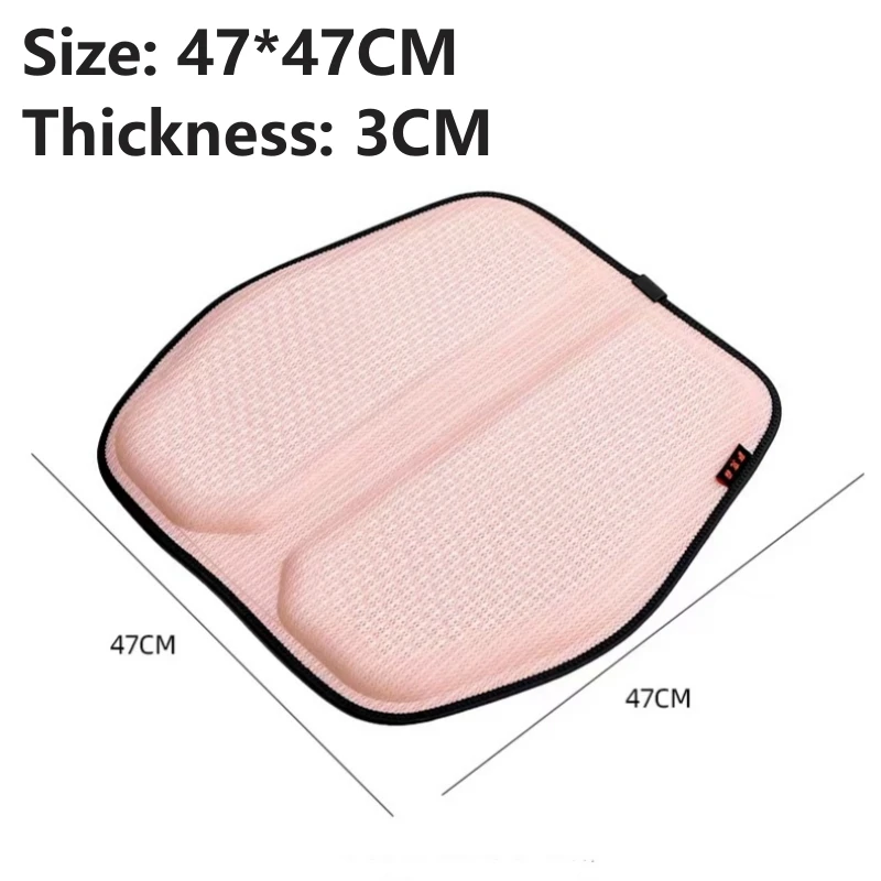 Car Summer Gel Cooling Seat Cushion Honeycomb Cool and Breathable Cool Ice Silk Car Home Office Chair Cushion Car Accessories