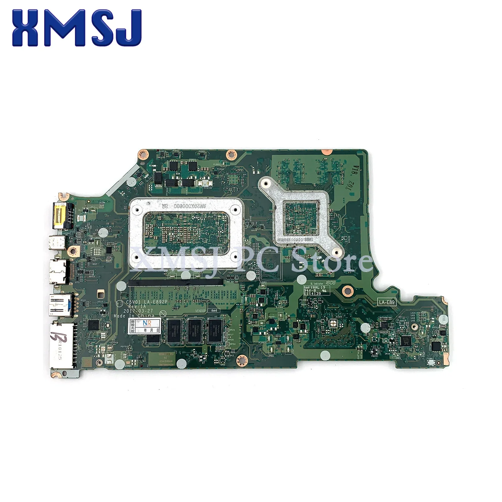 For ACER Aspire A515-51G A615-51G Laptop Motherboard C5V01 LA-E892P I3/i5/i7 CPU N16S-GTR-S-A2 GPU Mainboard 100% Test OK Used