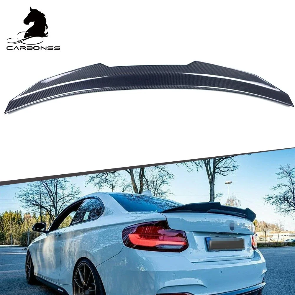 2 Series F22 Carbon Fiber Rear Wing Ducktail Spoiler