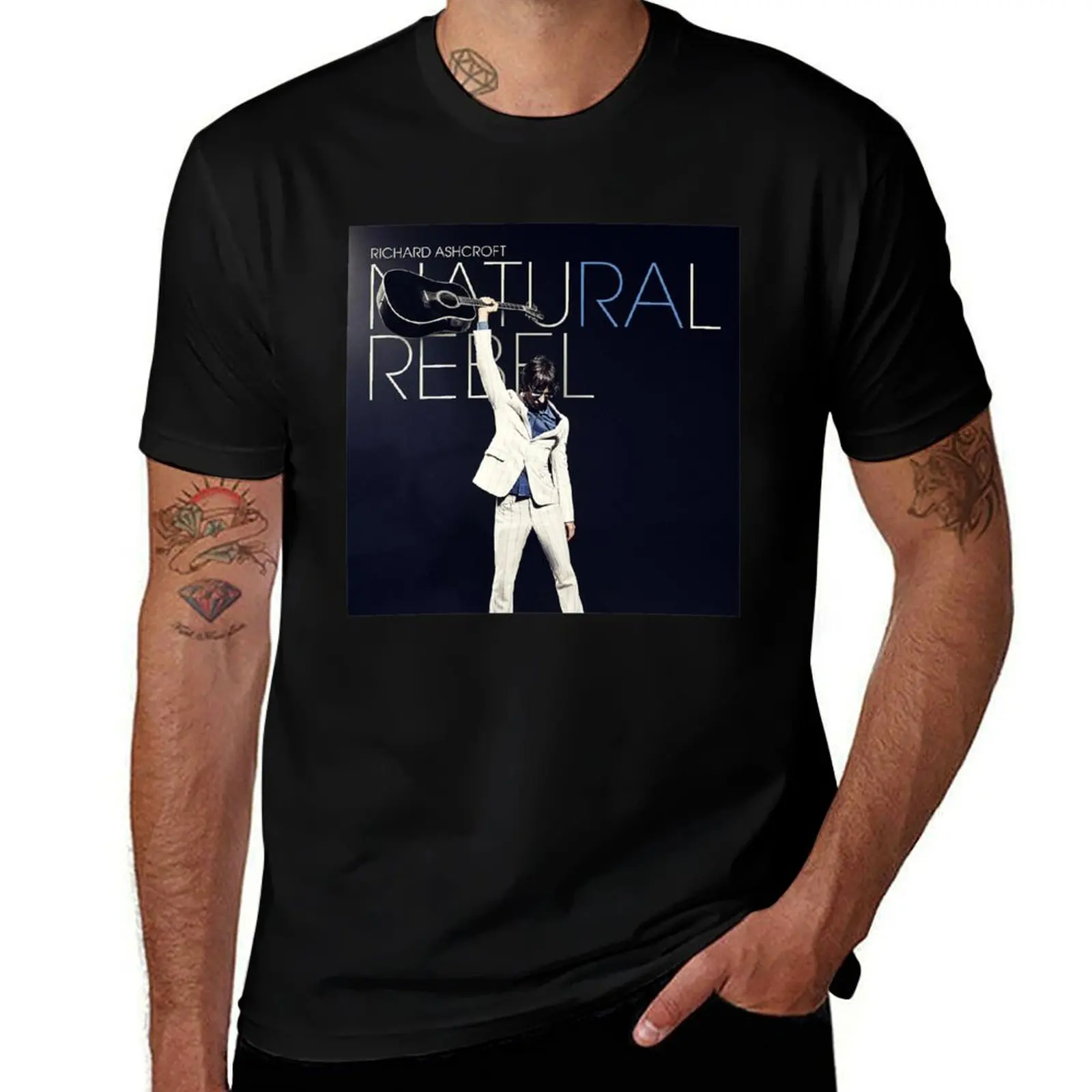 ENGLISH SINGER MOST POPULAR RICHARD ASHCROFT T-Shirt Thanksgiving Casual Tee