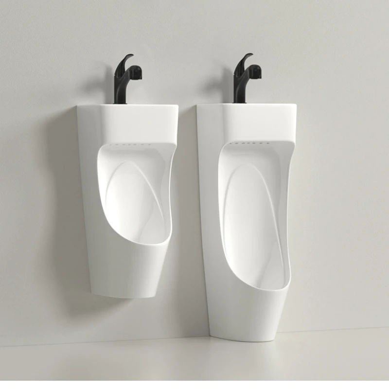 

New type integrated with wash basin urinal, wall-mounted household men's floor-standing deodorant