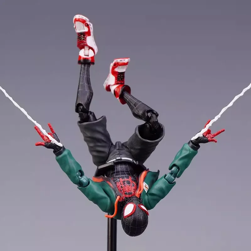 Sentinel Miles Morales Spider Man Action Figure Super Articulated Collectible Model across the Spider Verse Gift for Collectors view 2