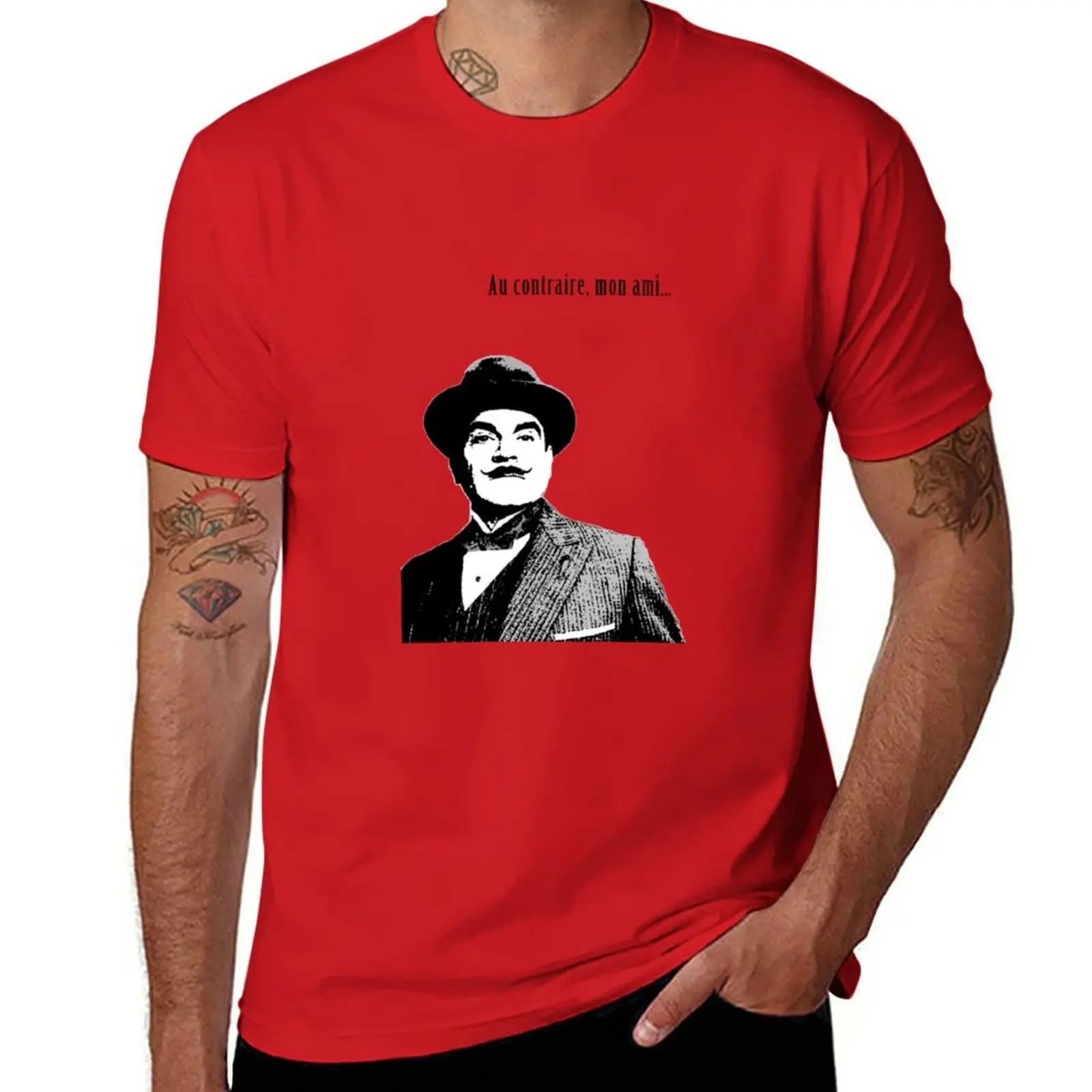 

New Hercule Poirot T-Shirt sports fan t-shirts quick drying t-shirt vintage t shirt t shirt for men