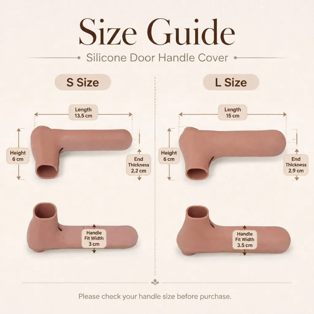 Soft Silicone Door Handle Cover 3 Colors Anti Slip Anti Static Silent Anti Collision Doorknob Sleeve Protector For Home Bedroom