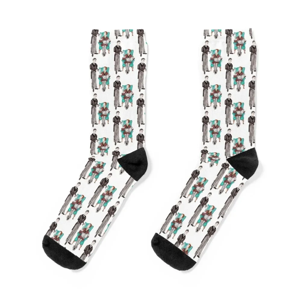 

Jeeves and Wooster Socks anime winter with print Stockings compression Men's Socks Luxury Women's