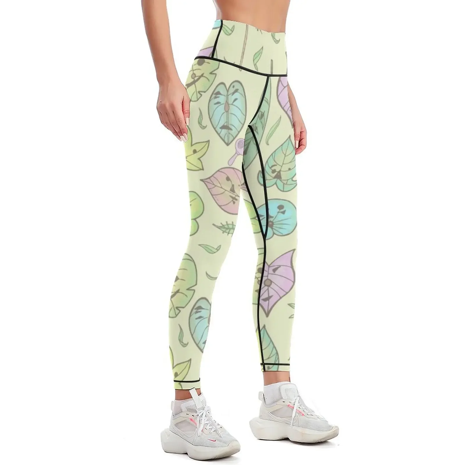 Hestu's Friends (Yellow Ver.) Leggings push up fitness harem pants Training pants Fitness's gym clothes Womens Leggings