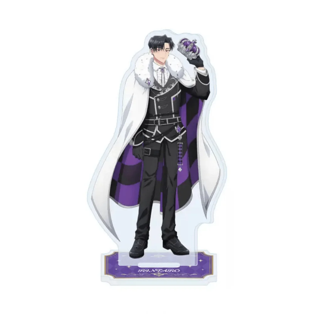 Anime Tamon's B-Side Docchi Kai Rintaro 15cm Acrylic Stand Keychain King Crown Cape Tabletop Ornament Room Decor Figure Toy Gift
