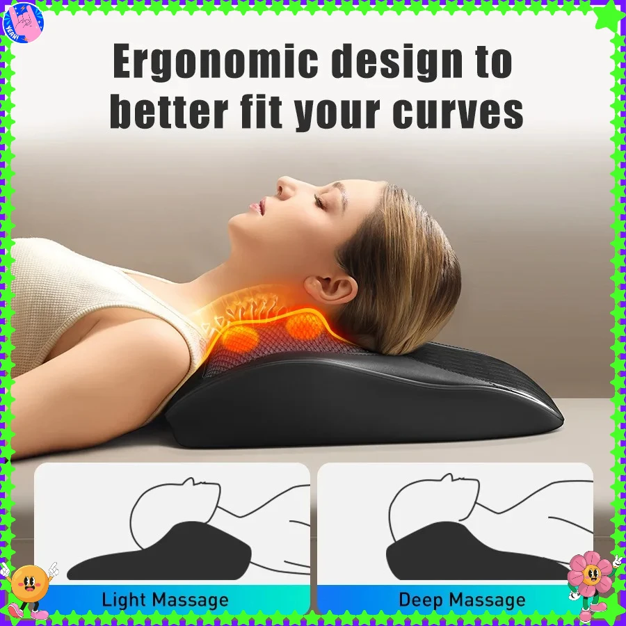 

Бестселлер, многофункциональный массажер, массажер для плеч и шеи, талии, спины, массажная подушка для всего тела, электрическая подушка