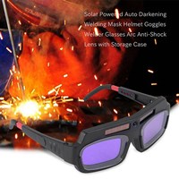 ABBY-10X Solar Powered Auto Darkening Welding Mask Helmet Goggles Welder Glasses Arc Anti-Shock Lens With Storage Case