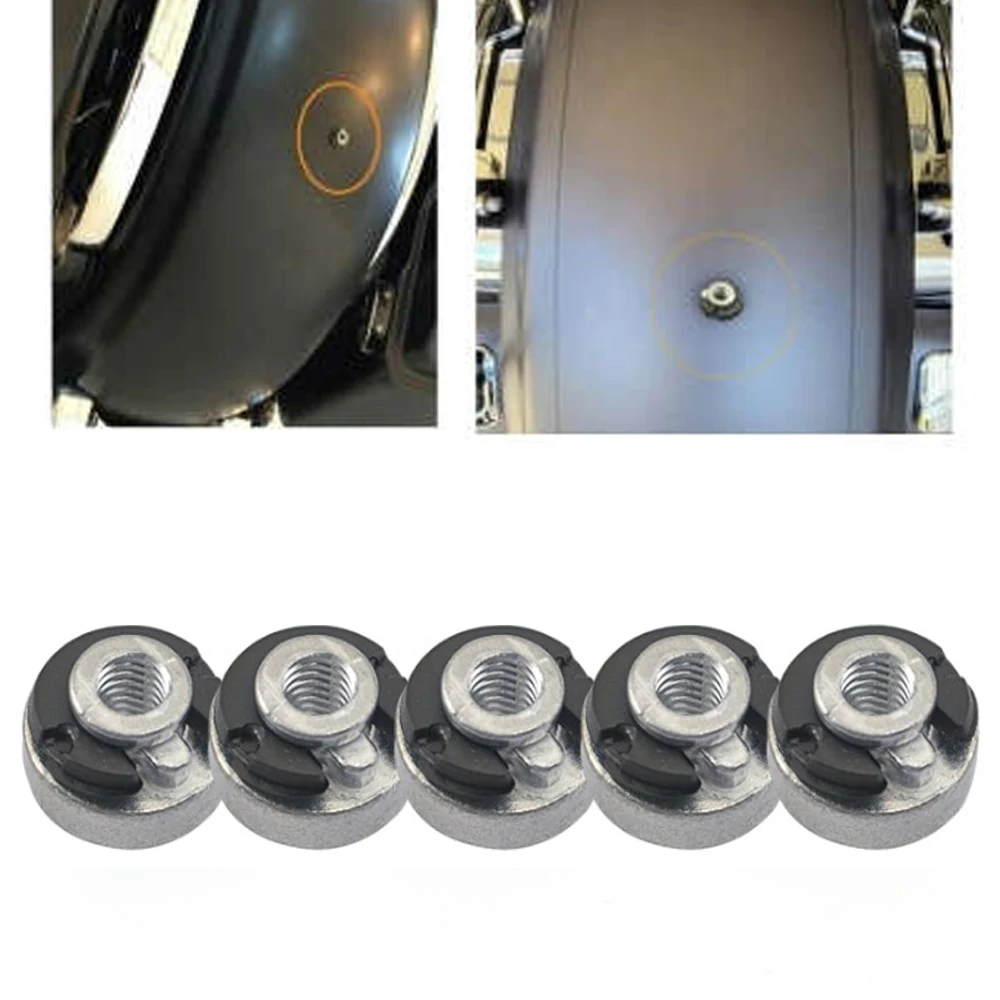 5 Pcs Fender Seat Nut Seat Mounting Kit For Harley Davidson Sportster Touring Softail Dyna CVO 1996-Later Motorcycle Accessories