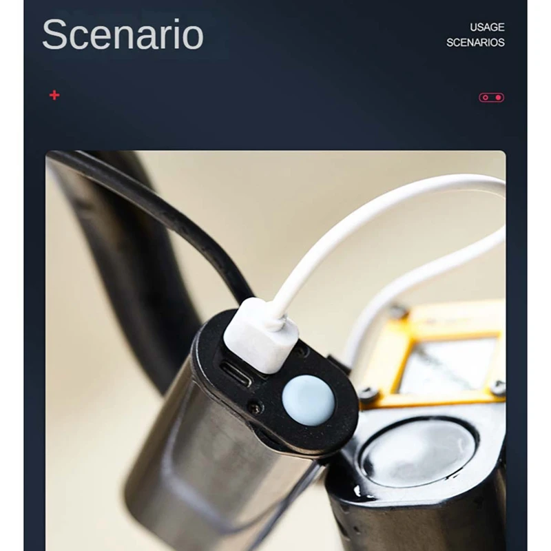 F4S-cPrzenośny Mini Wentylator USB z Statywem, Wentylator Elektryczny na Kierownicę Roweru, Wentylator Rowerowy na Zewnątrz do Kempingu, Jazdy i Podróży