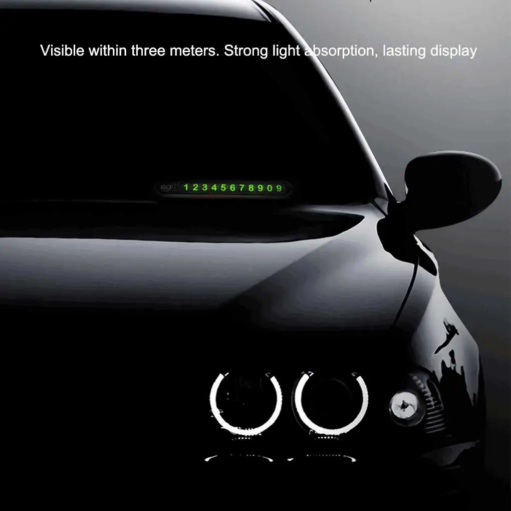 Temporary Number Card Car Plate Random Combination Parking Luminous Sign