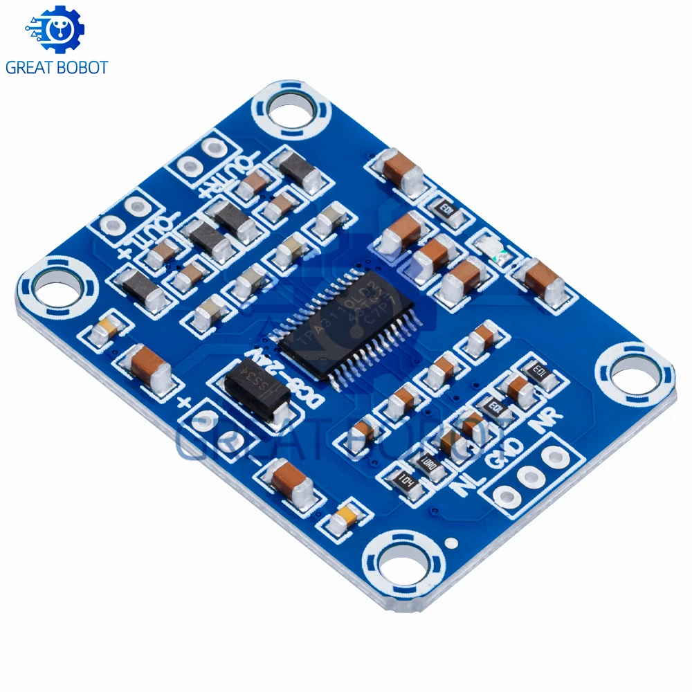 DC DC12V-24V 2X15W Digital Audio Power Stereo Amplifier Module Board TPA3110 12V Class D Power AMP Board 2.0 channel