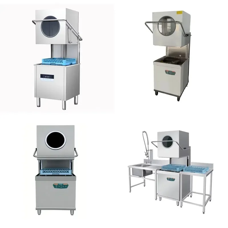 Automatic Hood Dishwasher 60 Second Cycle Heavy Duty Commercial Lift Type Fast Cleaning Suitable for Restaurant Kitchens