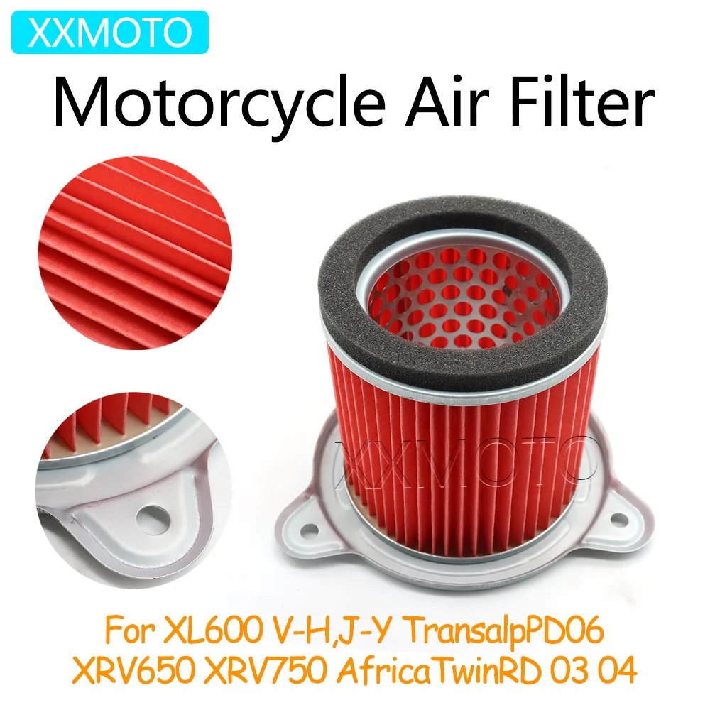 For Honda XL600 XL 600 TransalpPD06 XRV650 XRV750 Africa TwinRD 03 04 XRV 650 750 Motorcycle Air Filter Intake Cleaner System