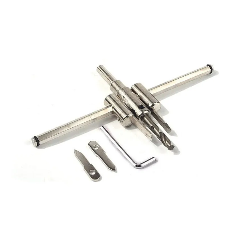 Imagem -04 - Carpintaria Broca Bit Ajustável Aeronaves Círculo Buraco Viu Carpintaria Abridor Liga Fresas Ferramentas Portfólio 30 Mm300 mm