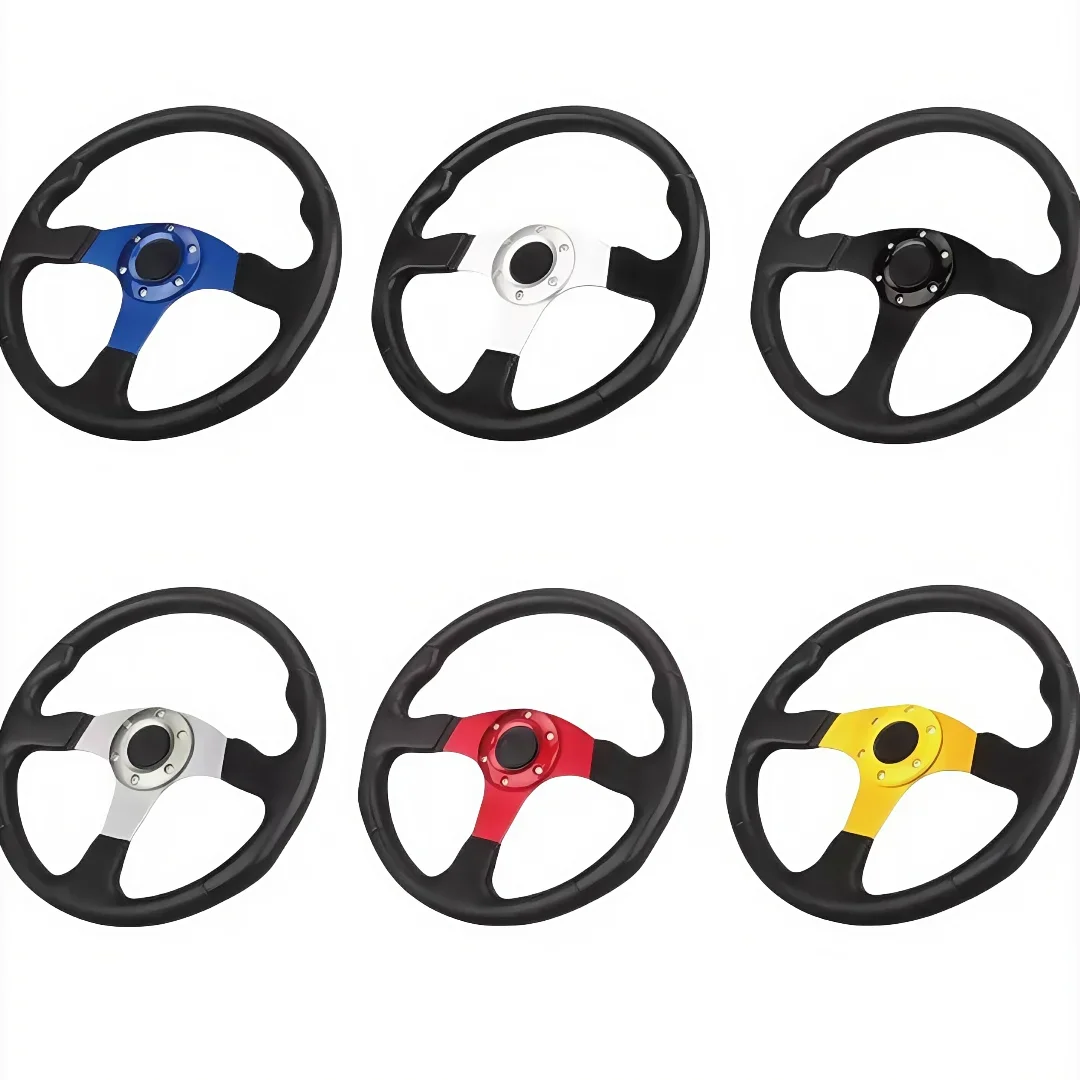 

Tiypeor Multi-color Design 350mm Universal Steering Wheel for Racing Games and Car Accessories Racing Car