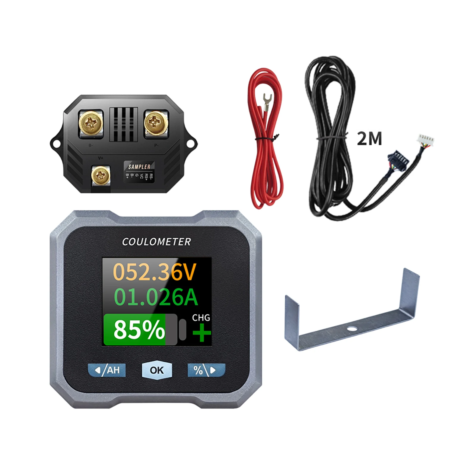 

High Definition Coulomb Counter Meter with 1 8 inch Color Screen Accurately Monitor Battery Capacity for Electric Vehicles