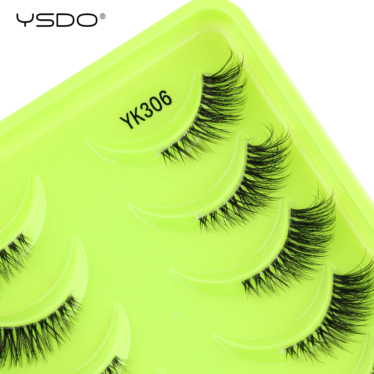YSDO ครึ่งขนตา 3/10 3D Mink นุ่มธรรมชาติสั้น Cat Eye Lashes เครื่องมือแต่งหน้า Extension Fluffy Faux Cils maquiagem ครึ่ง Cilios