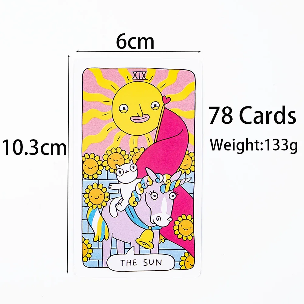 Hot Sales Paws Tarot 78 Card Deck Future in Your Paws English Version Oracle Cards Board Game Deck For Beginners 10.3 * 6cm