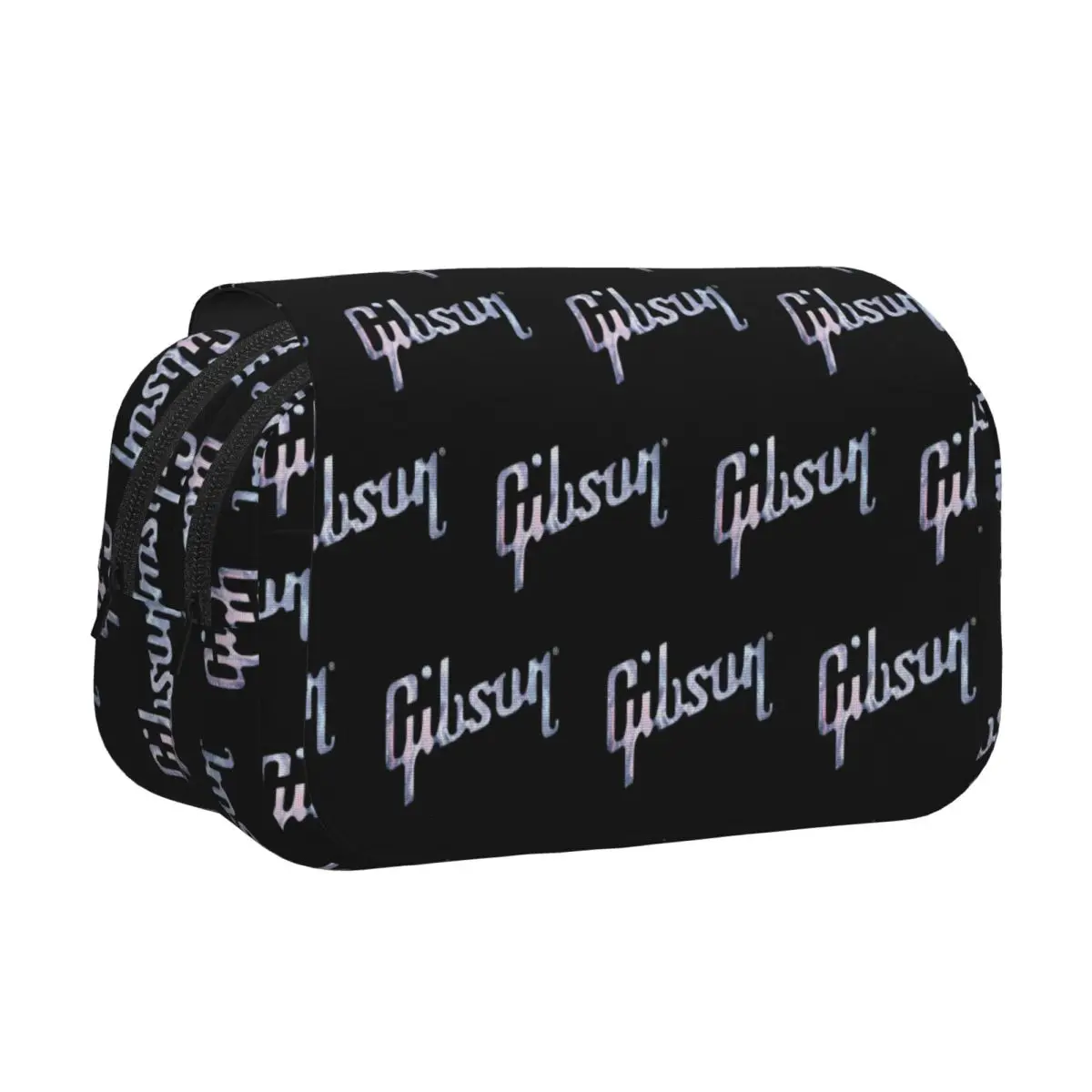 Gibson Les Paul Pencil Case Pen Holder Hard Shell Leather Big Capacity Pen Box Pencil Bag for Students School