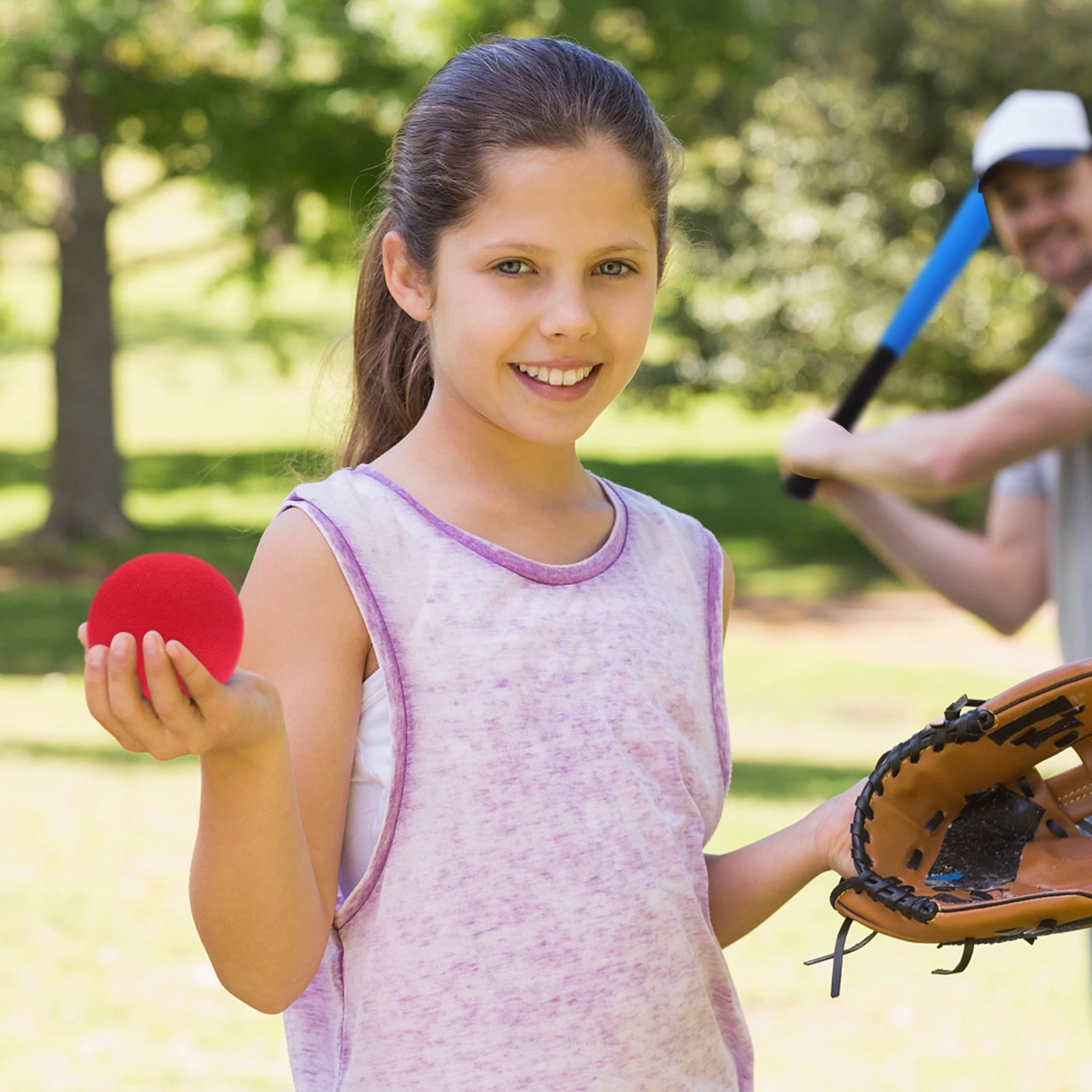 

5 Pcs Sponge Baseball Softballs 6cm Mini Training Balls Child Practice Party Favors Indoor Baseball Play