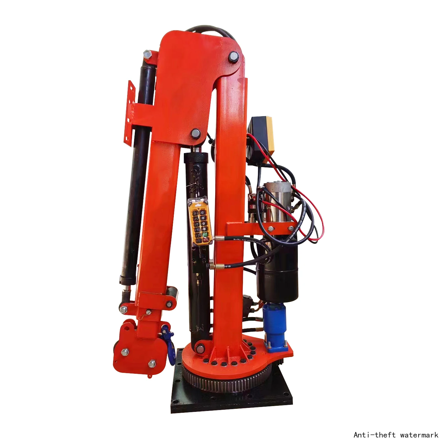 Hot Selling Product in 2025 -12V/24V Rotary 2-ton 4400lb Remote Control Vehicle Crane for Vans, Pickups, Trucks, and Cargo Boxes