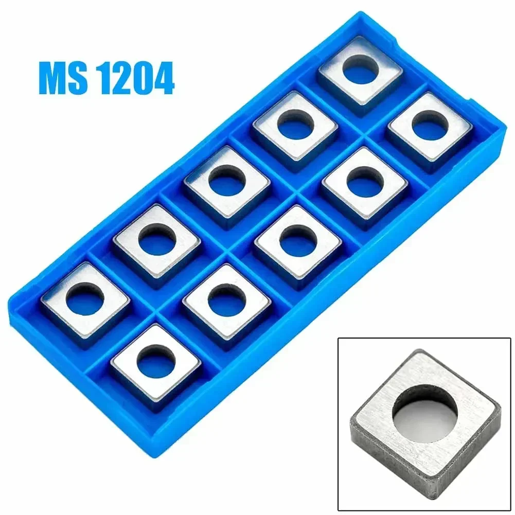 10Pcs MW0804 MS1204 MC1204 Turning Tool CNC Carbide Insert Blade Shims Carbide Shim Trigon Workshop Turning Tools Accessories