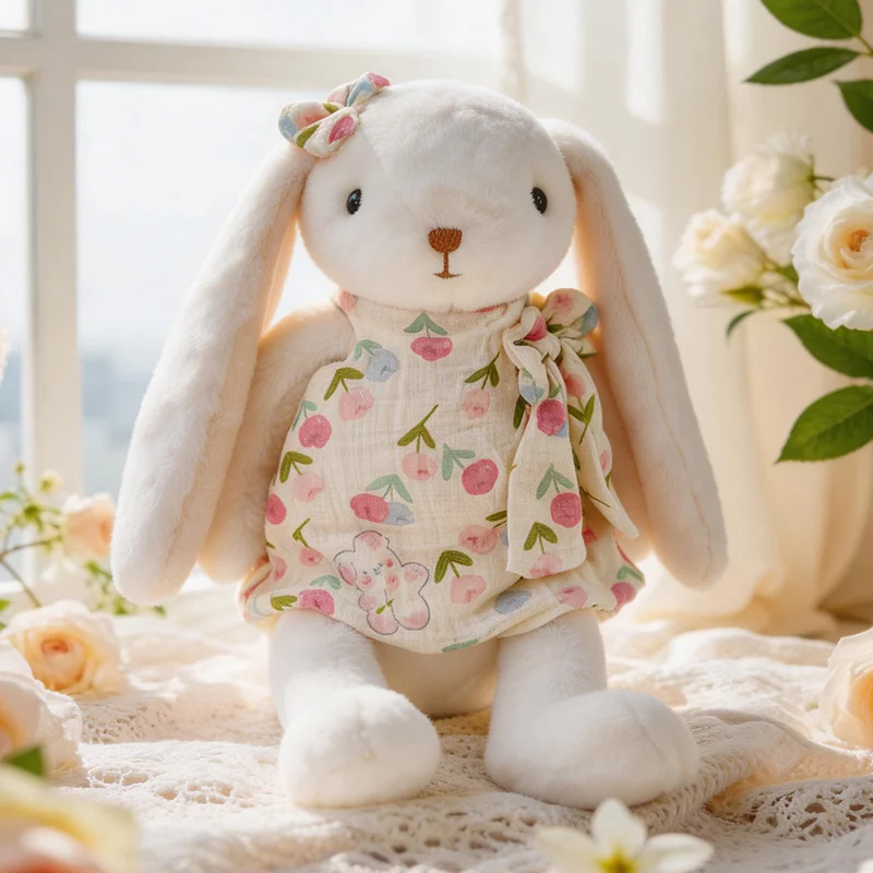 

35m Kawaii Dressed Bunny Plush Toy Cute Stuffed Animal Rabbit Plush Doll Birthday Gift for Girls Girlfriends Home Decor
